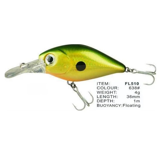 Vobler Fl Fl510 Floating 36mm 4.0g Depth 1.0m Colour 638