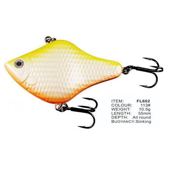 Vobler FL FL602 Sinking 55mm 10.5g Depth All Round Colour 113