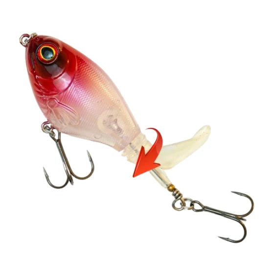 Vobler Fast Strike Top Water, Red Head 019, 7.5cm, 17g, 1buc/pac