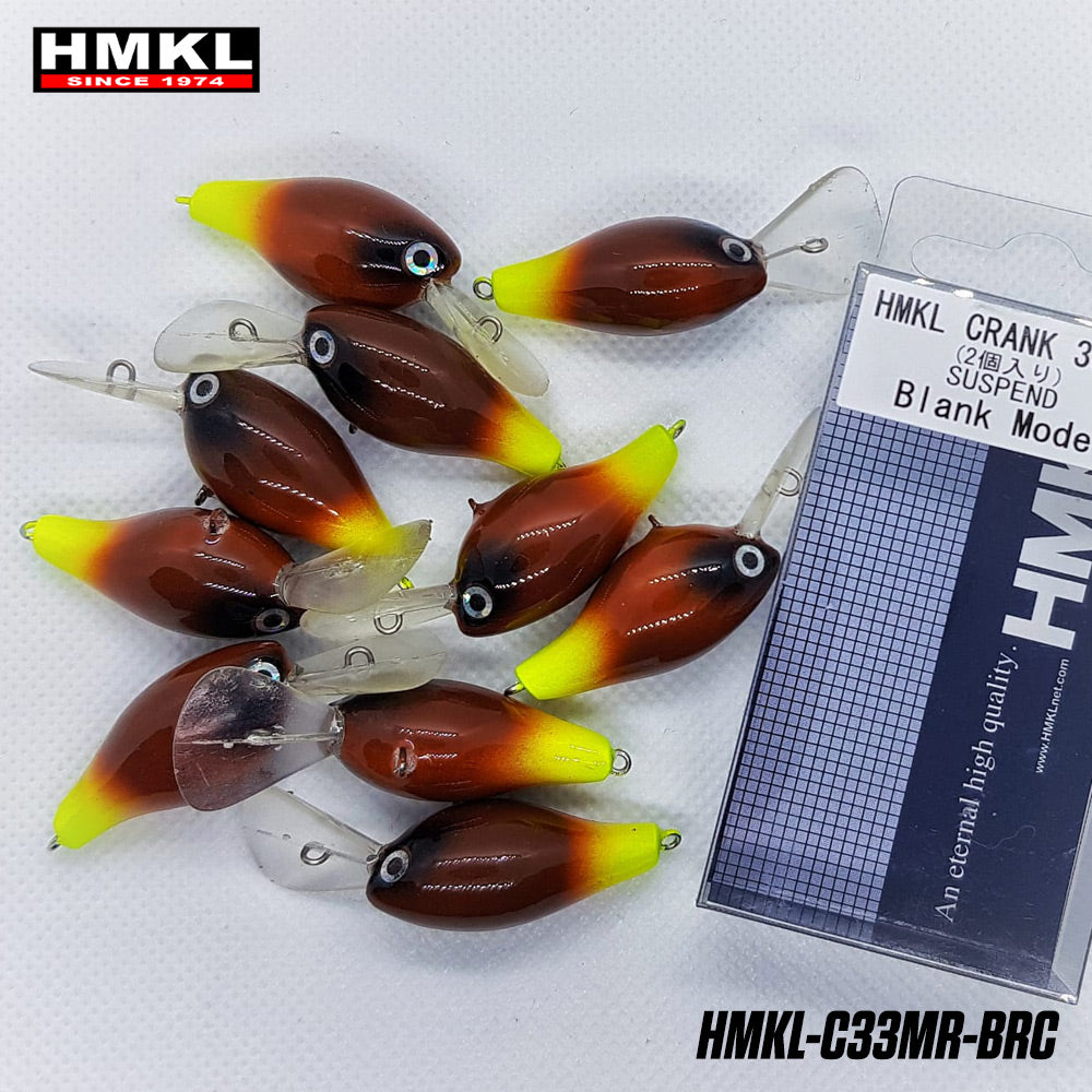 Vobler HMKL Crank 33 MR Suspend BROWN CHARTREUSE 3.3cm 3g 1buc
