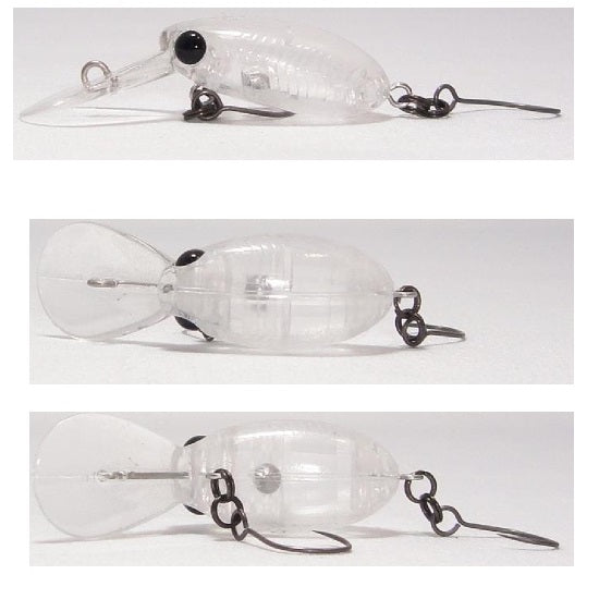 Vobler HMKL Inch Crank MR Floating 2.5cm 1.6gr CL nevopsit Blank Clear  1 buc/pac