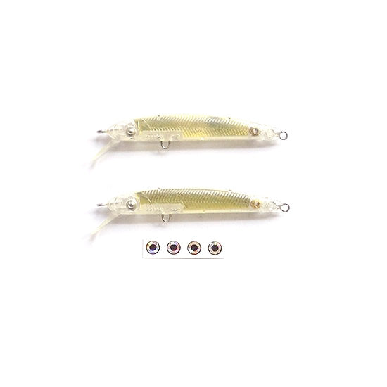 Vobler HMKL K-I Minnow 50 Suspend 5cm 1.6gr nevopsit Blank Gold Plate  2 buc/pac