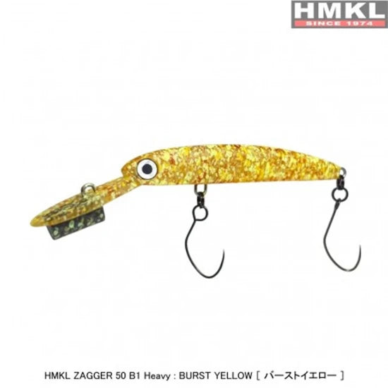Vobler Hmkl Zagger 50b1 Heavy - 5cm, 3.9gr,  Burst Yellow, 1buc/pac