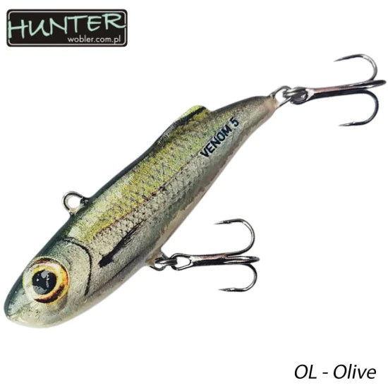 Vobler Hunter Lipless Venon, Culoare Ol, 5cm, 11g, 1buc/pac