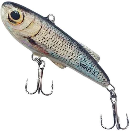 Vobler Hunter Lipless Virus, Culoare Al, 5cm, 8g, 1buc/pac