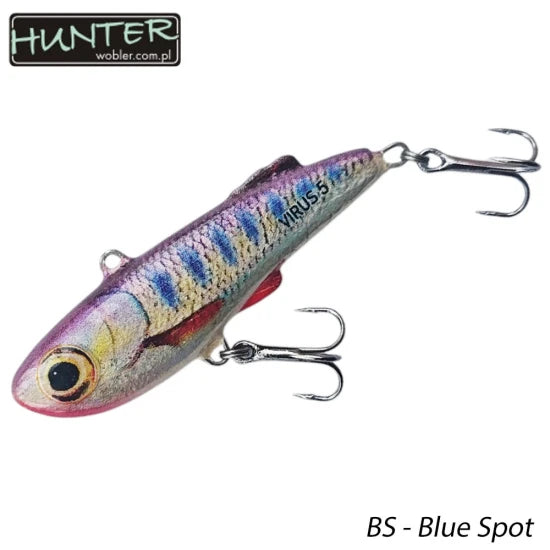 Vobler Hunter Lipless Virus, Culoare Bs, 5cm, 11g, 1buc/pac