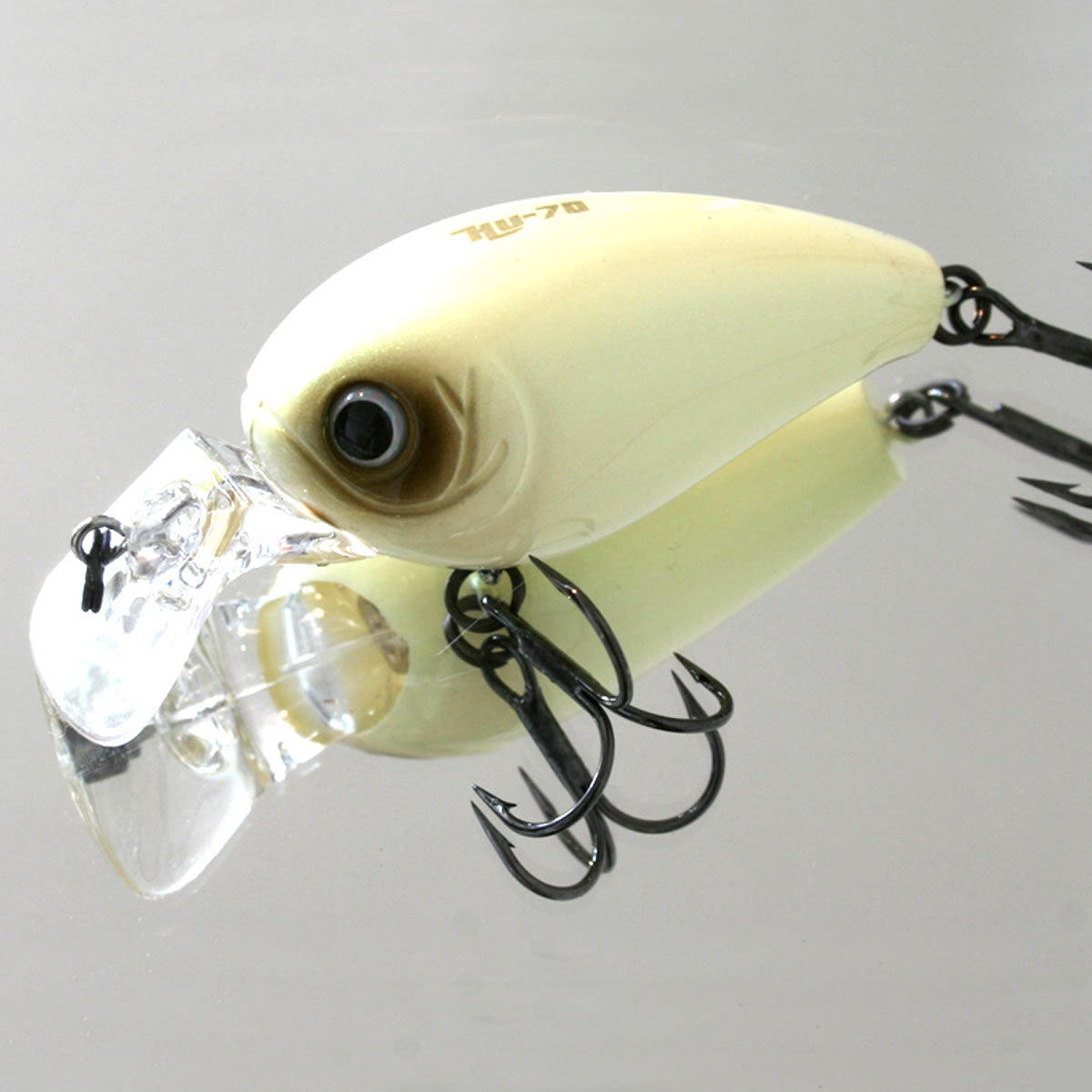 Vobler Hide Up HU-70 F, 03 Bone White, 6cm, 8.6g