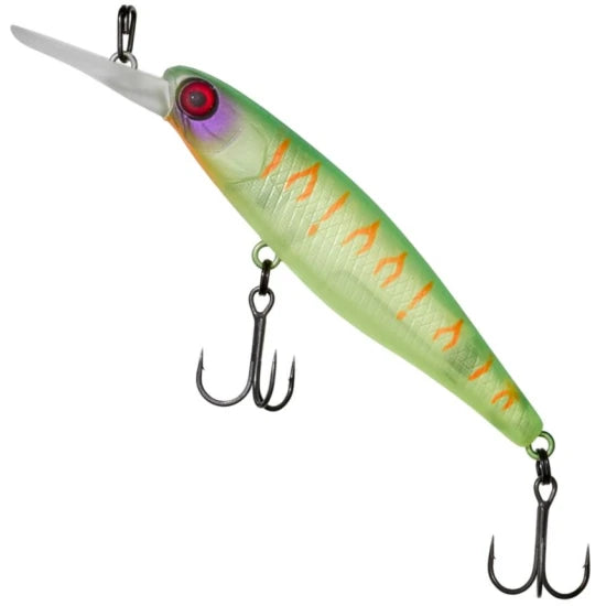 Vobler Illex Squirrel Minnow Floating, Sp Lime Chart Tiger, 6.1cm, 4.5g, 1buc/pac