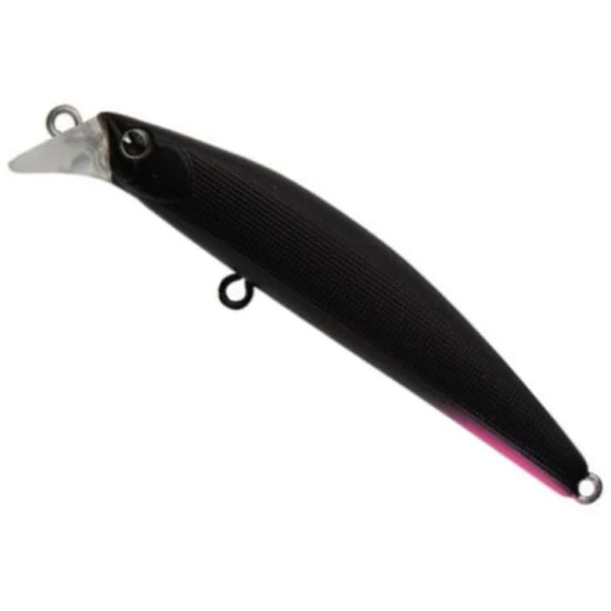 Vobler Ima Twing Minnow 60s Sinking, 014 Matte Black, 6cm, 6.5g, 1buc/pac