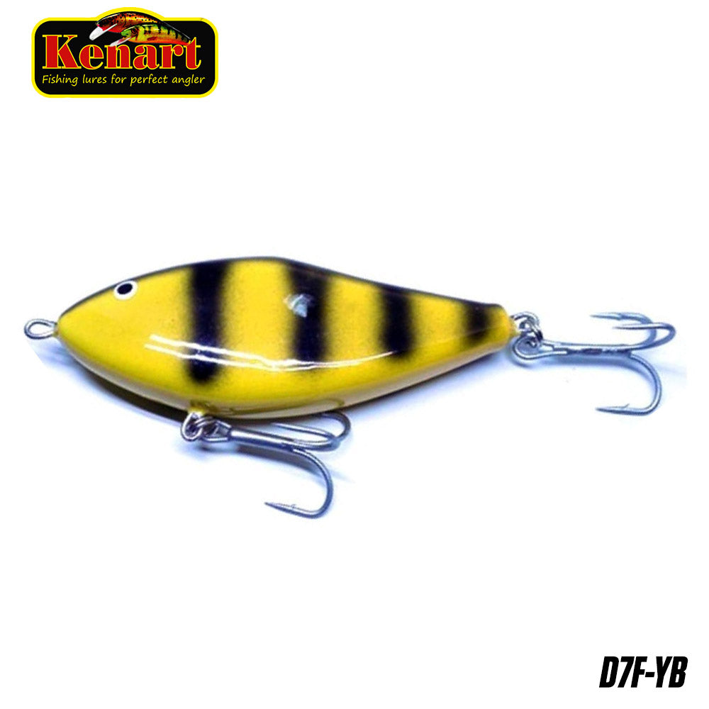 Vobler Kenart Dancer Floating 7cm 18gr Yellow Black 1buc