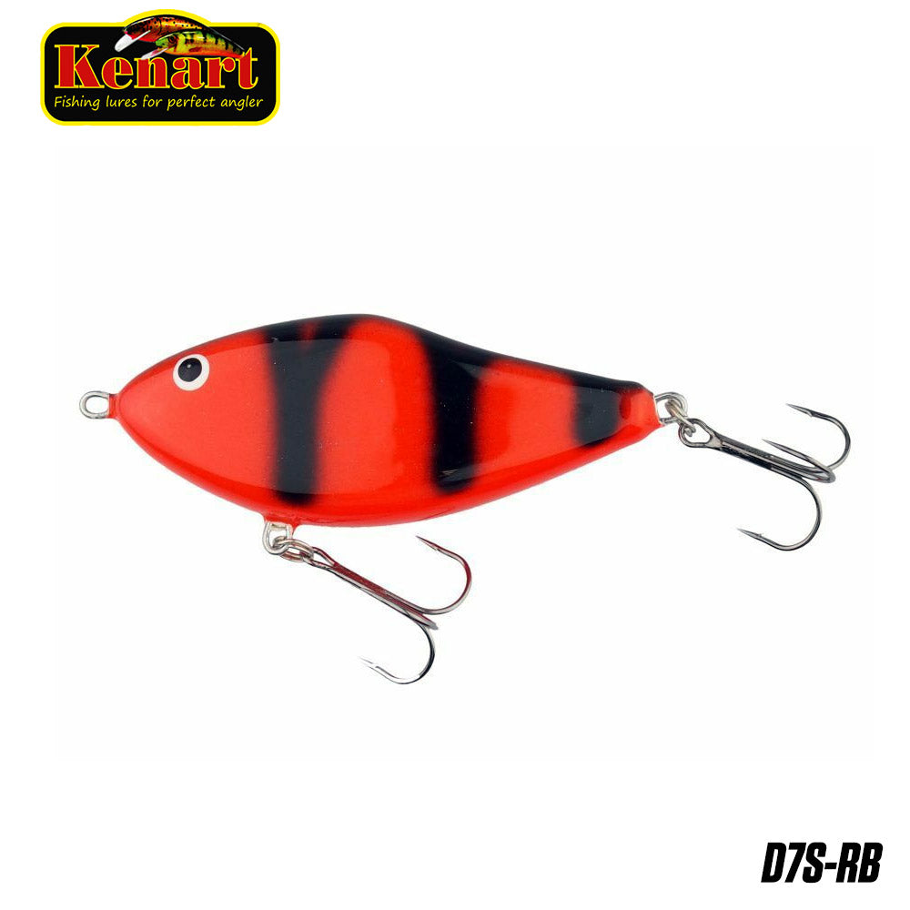 Vobler Kenart Dancer Red Black Sinking 7cm 22g