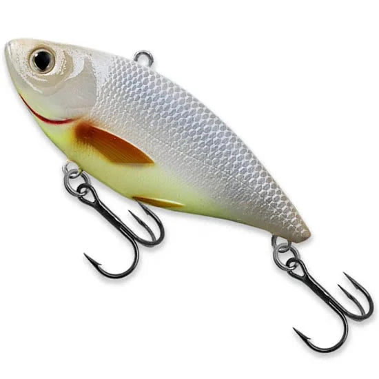 Vobler Live Target Shiner Rattlebait Sinking, Glow / White, 11g, 6cm, 1buc/pac