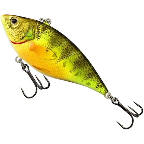 Vobler Live Target Yellow Perch Rattlebait, 221 Florescent / Uv, 6.0cm, 11.0g