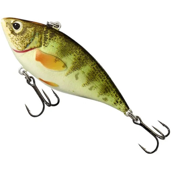 Vobler Live Target Yellow Perch Rattlebait, 222 Glow / Uv, 6.0cm, 11.0g
