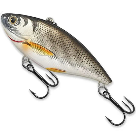 Vobler Live Target Golden Shiner Rattlebait, Silver / Black, 7.0cm, 14.0g