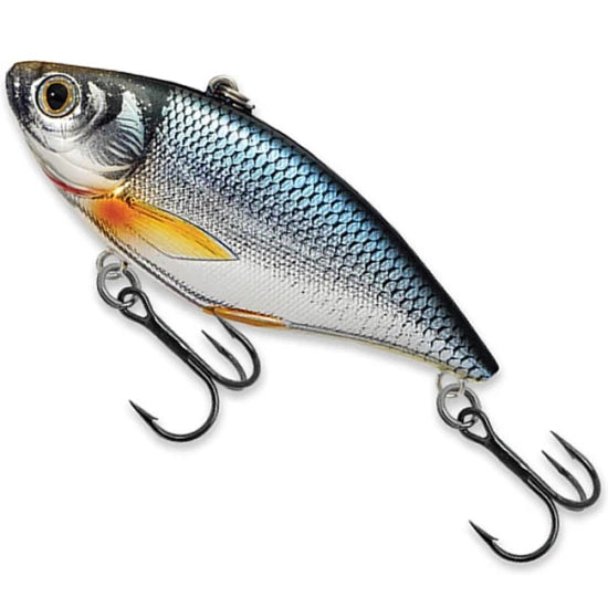 Vobler Live Target Golden Shiner Rattlebait, Silver / Blue, 5.0cm, 7.0g