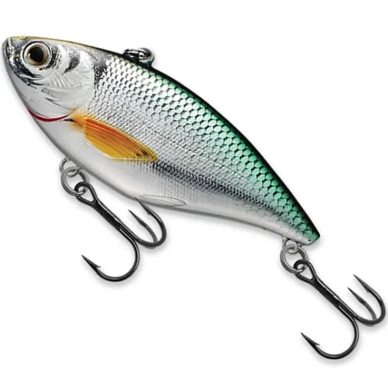 Vobler Live Target Golden Shiner Rattlebait, Silver / Green, 7.0cm, 14.0g