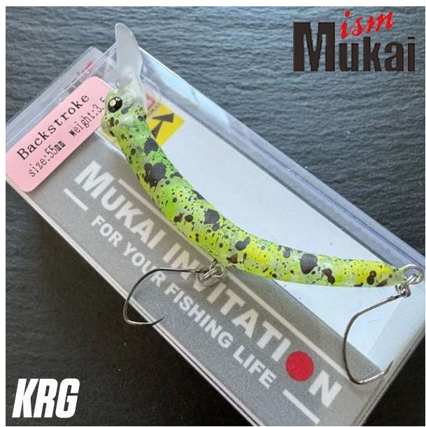 Vobler Mukai BackStroke 55-S, Culoare KRG, 3.5g, 5.5cm, 1buc/pac