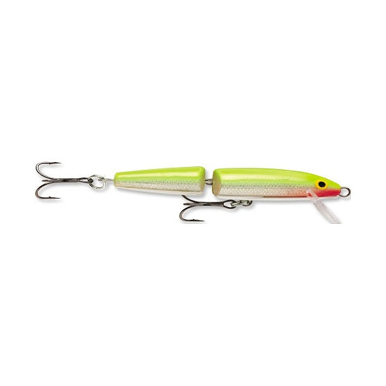 Vobler Rapala Jointed J09 Floating, Silver Fluorescent Chartreuse, 9cm, 7g