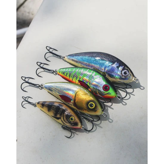 Vobler Salmo Fatso Floating, Emerald Perch, 10cm, 48gr, 1buc/pac