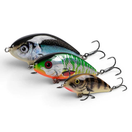 Vobler Salmo Fatso Sinking, Emerald Perch, 10cm, 59gr, 1buc/pac