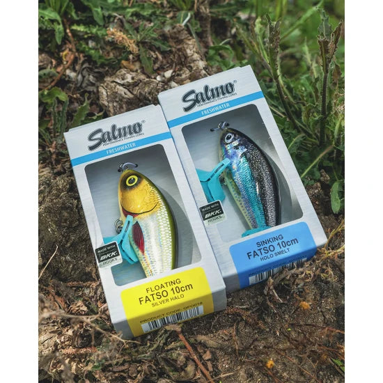 Vobler Salmo Fatso Sinking, Emerald Perch, 10cm, 59gr, 1buc/pac