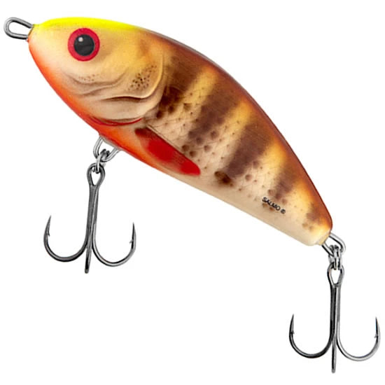 Vobler Salmo Fatso, Sinking, Spotted Brown Perch, 12cm, 71g