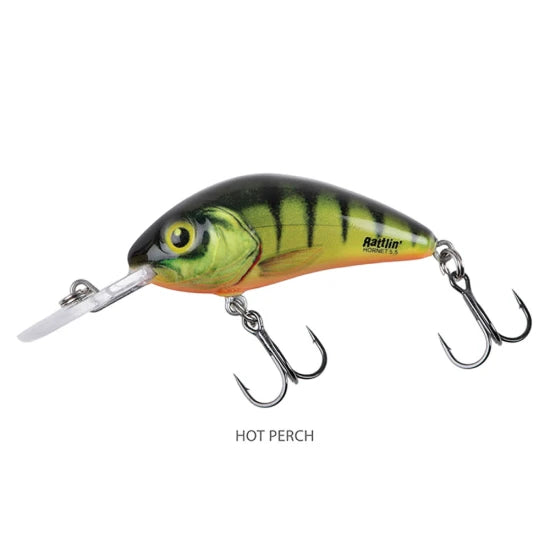 Vobler Salmo Rattlin Hornet Floating, Hot Perch, 3,5cm, 3.2gr, 1buc/pac