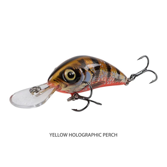 Vobler Salmo Rattlin Hornet Floating, Yellow Holographic Perch, 3,5cm, 3.2gr, 1buc/pac