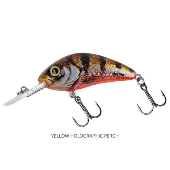 Vobler Salmo Rattlin Hornet Floating, Yellow Holographic Perch, 4,5cm, 5.6gr, 1buc/pac