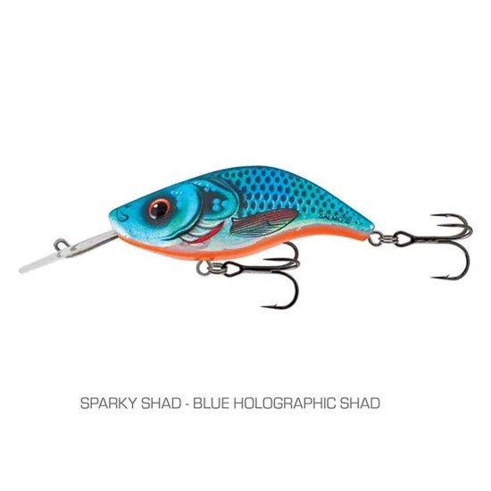 Vobler Salmo Sparky Shad - Floating, 4cm, 3.5g, Blue Holographic Shad, 1buc/pac