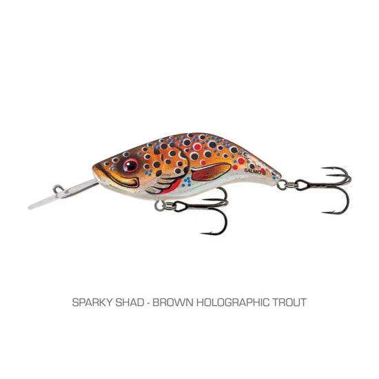 Vobler Salmo Sparky Shad - Floating, 4cm, 3.5g, Brown Holographic Trout, 1buc/pac
