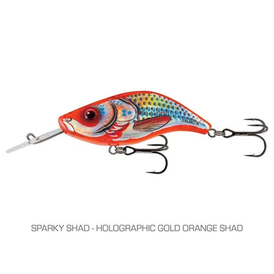 Vobler Salmo Sparky Shad - Floating, 4cm, 3.5g, Holographic Gold Orange Shad, 1buc/pac