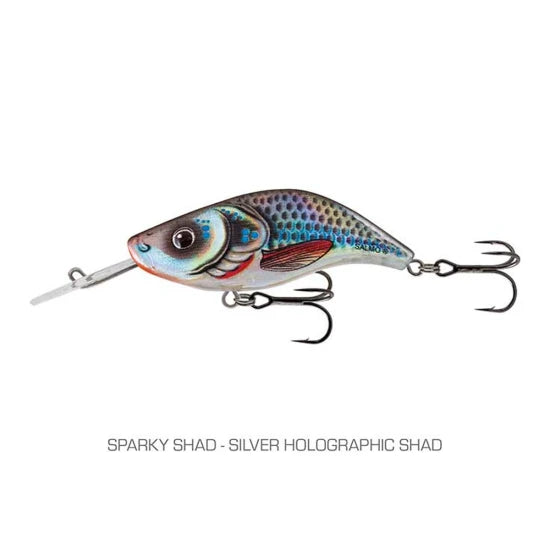 Vobler Salmo Sparky Shad - Floating, 4cm, 3.5g, Silver Holographic Shad, 1buc/pac