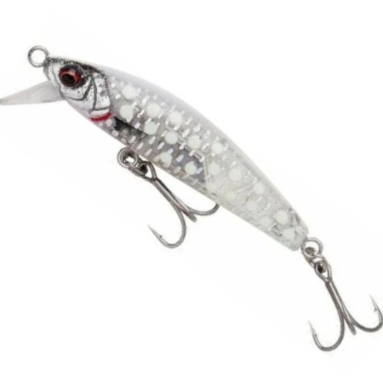 Vobler Savage Gear Gravity Minnow Sinking, Crystal White Glow, 5cm, 4.3g, 1buc/pac