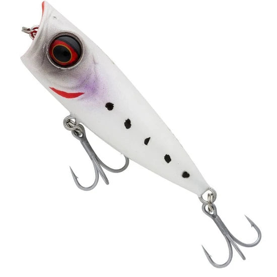 Vobler Savage Gear Micro Popper 5.5cm, 5.4g, Snow White, 1buc/pac