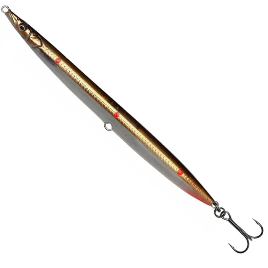 Vobler Savage Gear Sandeel  Pencil, Brown Cooper Red Dots, 13g, 9cm, 1buc/pac