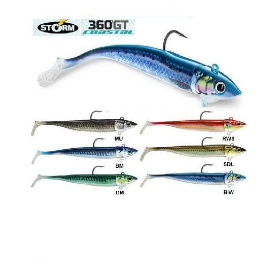 Vobler STORM 360GT COSTAL BISCAY MINOW WEIGHTED SWIMBAIT HOOK (2 naluci armate) - BM