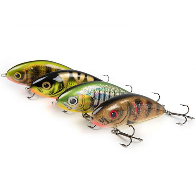 Vobler Salmo Fatso Floating 14F Limited Edition Wounded Emerald Perch 14cm, 85g