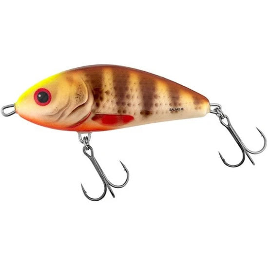Vobler Salmo Fatso Sinking Spotted Brown Perch, 10cm, 52g