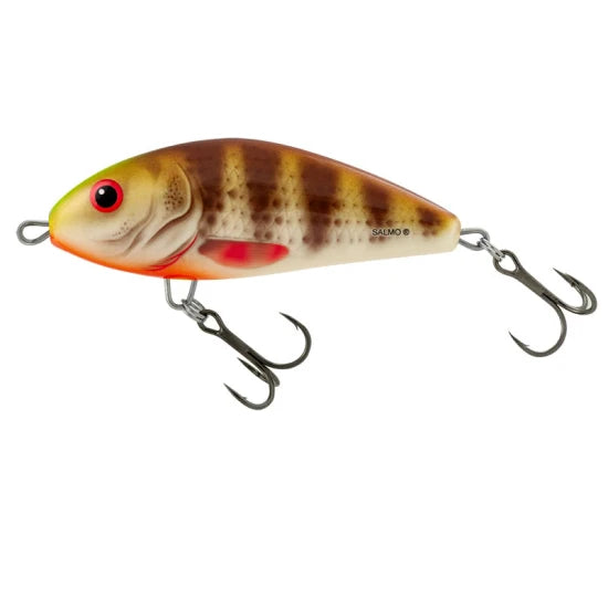 Vobler Salmo Fatso Sinking, Spotted Brown Perch, 8cm