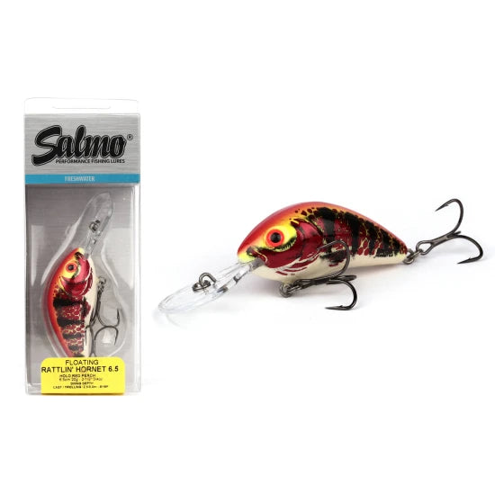 Vobler Salmo Rattlin Hornet Floating Holo Red Perch 5.5cm 10.5g