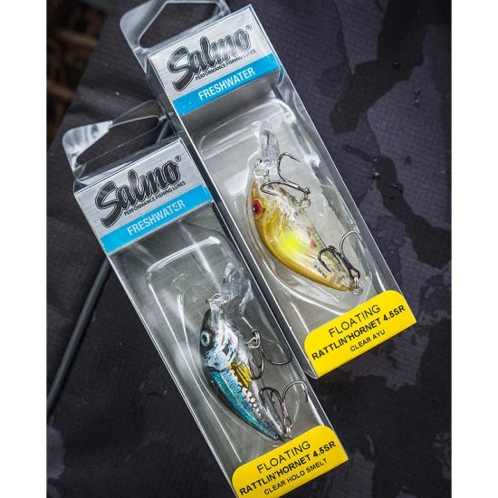 Vobler Salmo Rattlin Hornet Shallow, Clear Holo Smelt, 3.5cm, 3g