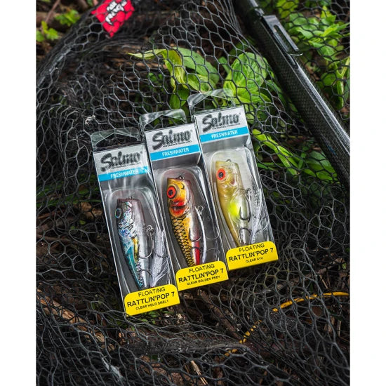 Vobler Salmo Rattlin Pop Clear Holo Smelt, 7cm, 12.5g