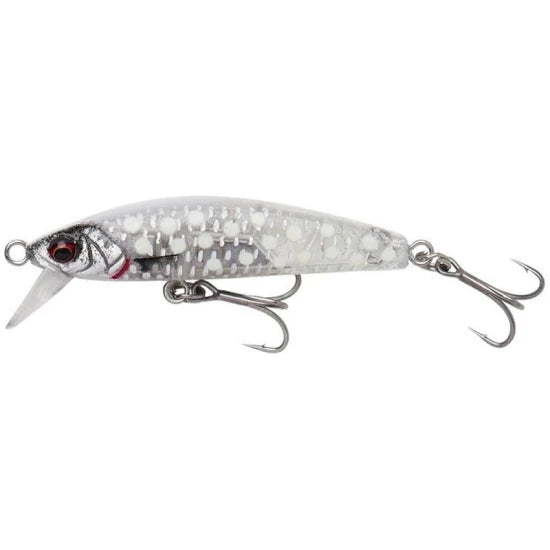 Vobler Savage Gear Gravity Minnow Cristal White Glow, 5cm, 8g
