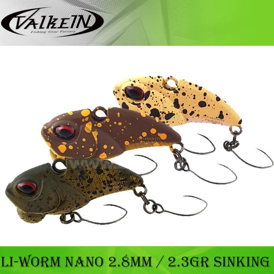 Vobler Valkein Li-worm Nano, 2.8cm, 2.3g Sinking, Cod Culoare: C252, 1buc/pac