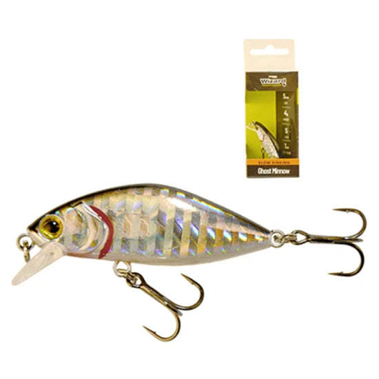 Vobler Wizard Ghost Minnow Slow Sinking, Culoare S, 5cm, 4g, 1buc/pac