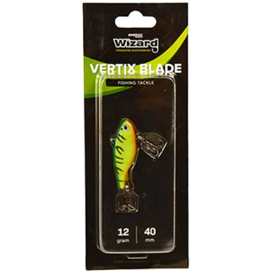 Vobler Wizard Lipless Vertix Blade, Gt Green Tiger, 4cm, 12g