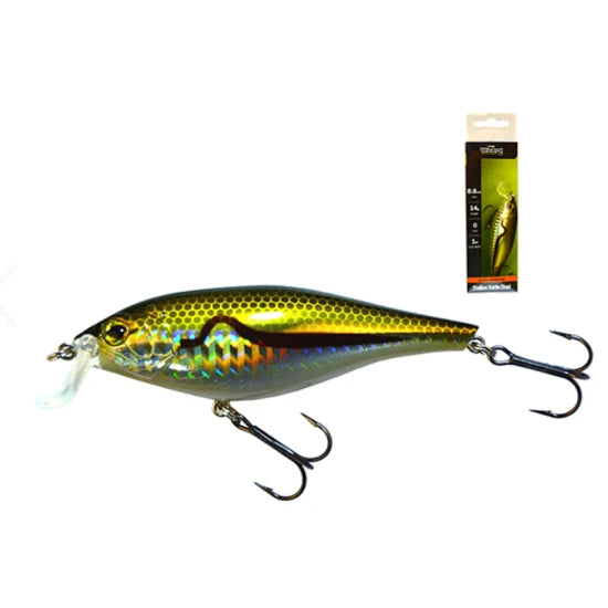 Vobler Wizard Shallow Rattle Shad, Slow-sinking, Culoare Sg, 8.8cm, 14g, 1buc/pac