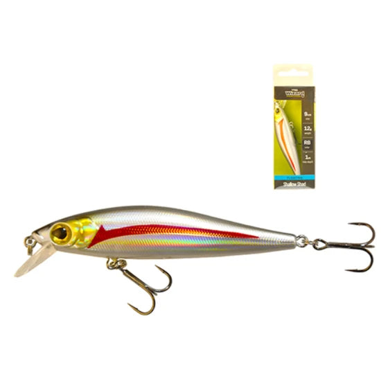 Vobler Wizard Shallow Shad Slow Sinking, Culoare Rb, 9cm, 12g, 1buc/pac
